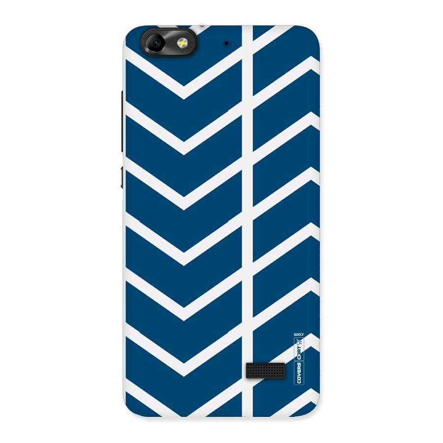 Blue White Pattern Back Case for Honor 4C