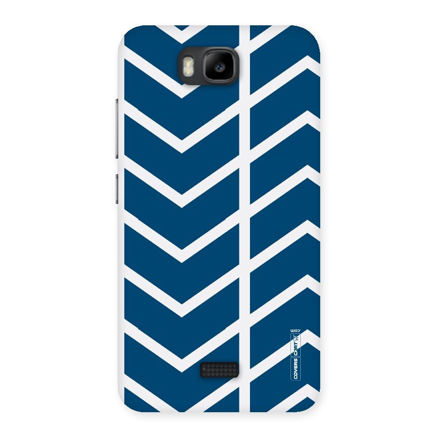Blue White Pattern Back Case for Honor Bee