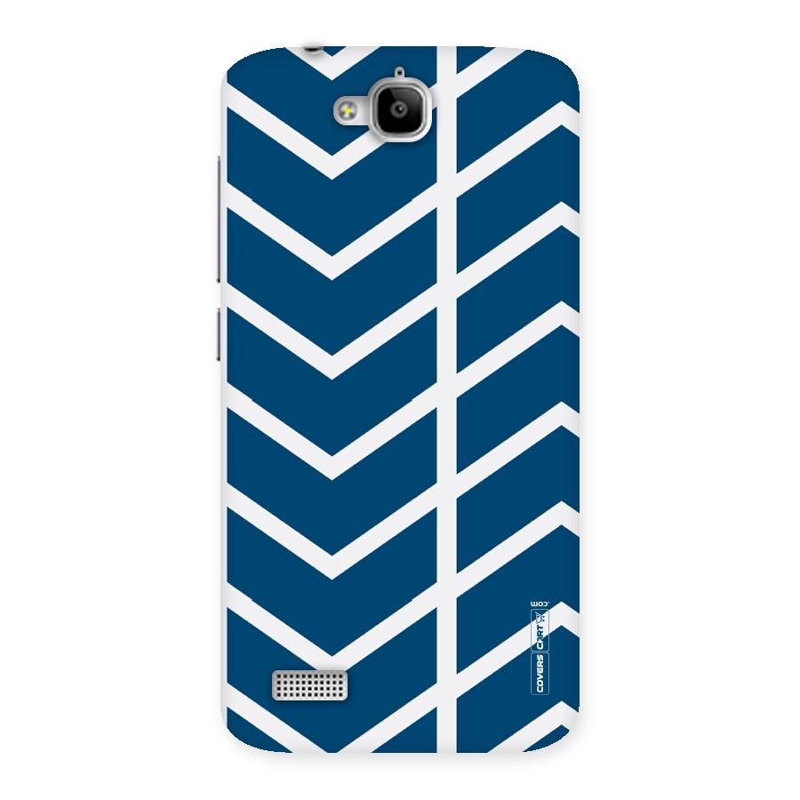 Blue White Pattern Back Case for Honor Holly