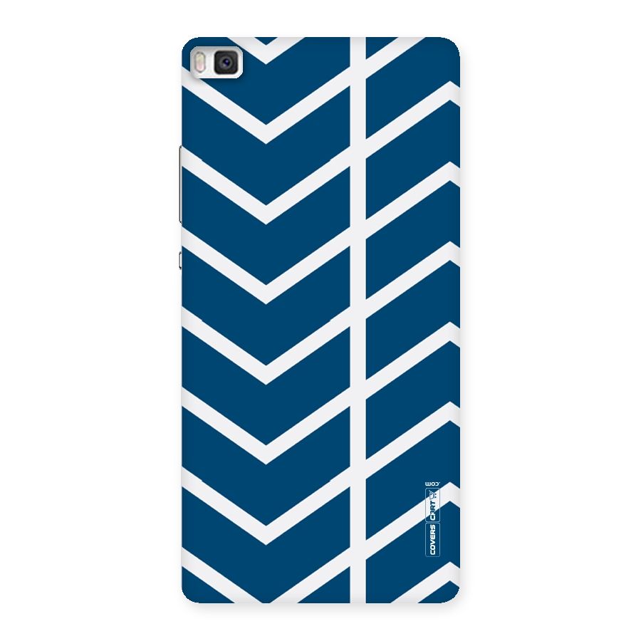 Blue White Pattern Back Case for Huawei P8