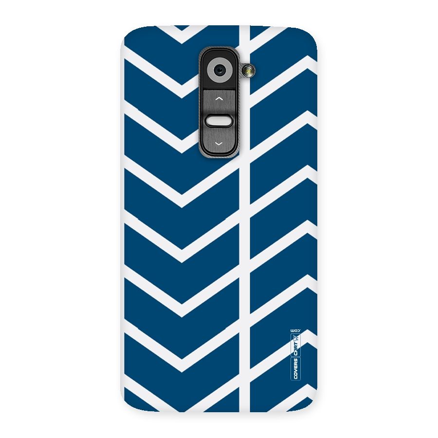 Blue White Pattern Back Case for LG G2