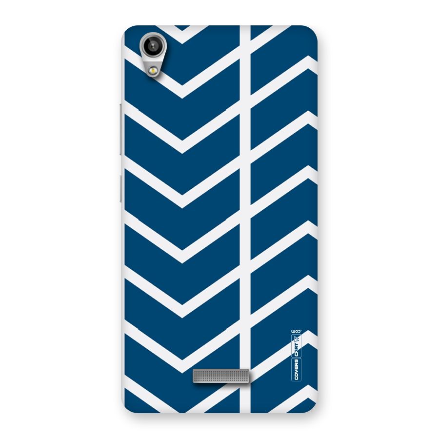 Blue White Pattern Back Case for Lava-Pixel-V1