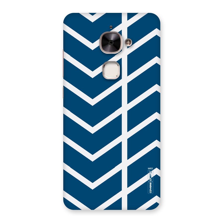 Blue White Pattern Back Case for Le 2