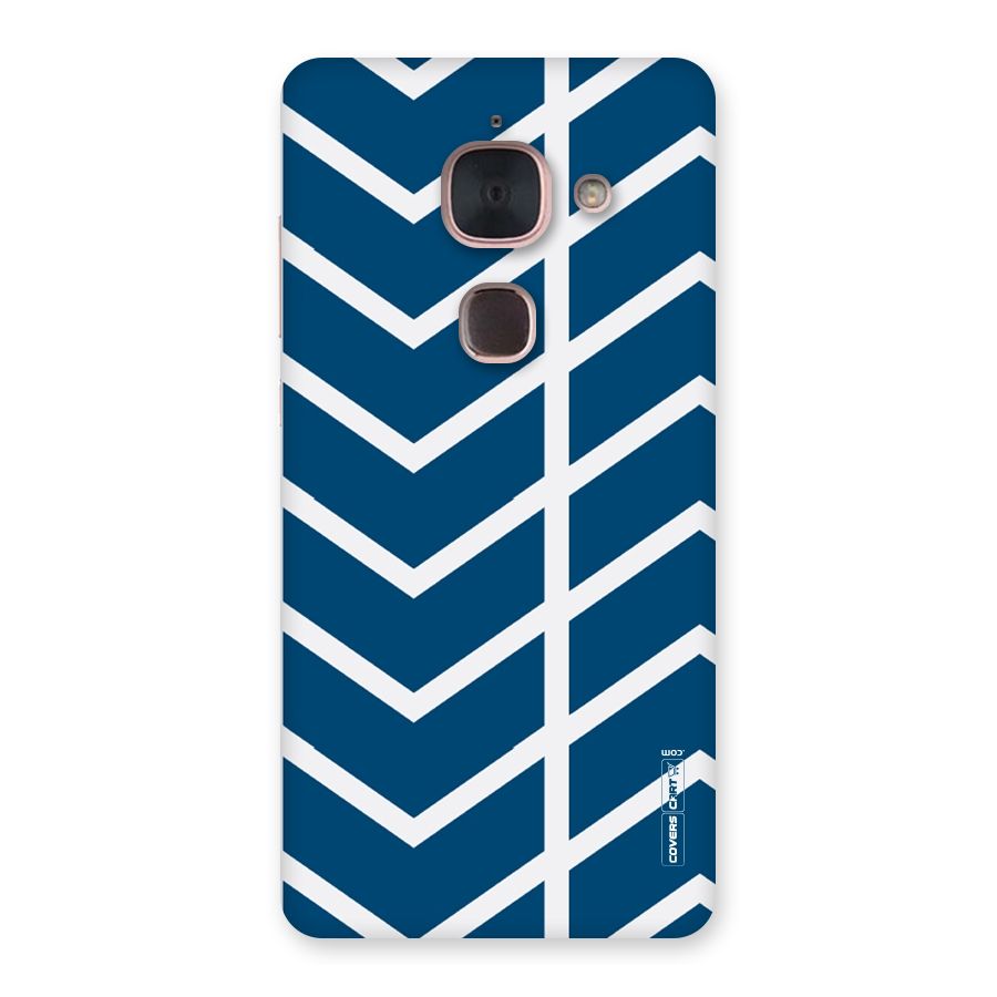 Blue White Pattern Back Case for Le Max 2