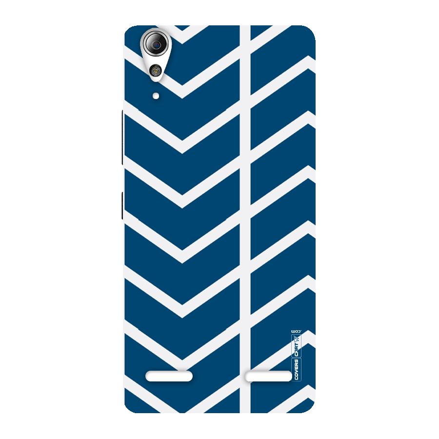 Blue White Pattern Back Case for Lenovo A6000