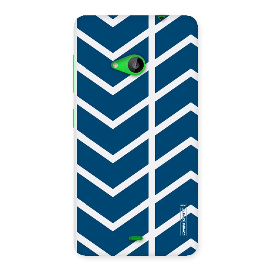 Blue White Pattern Back Case for Lumia 535