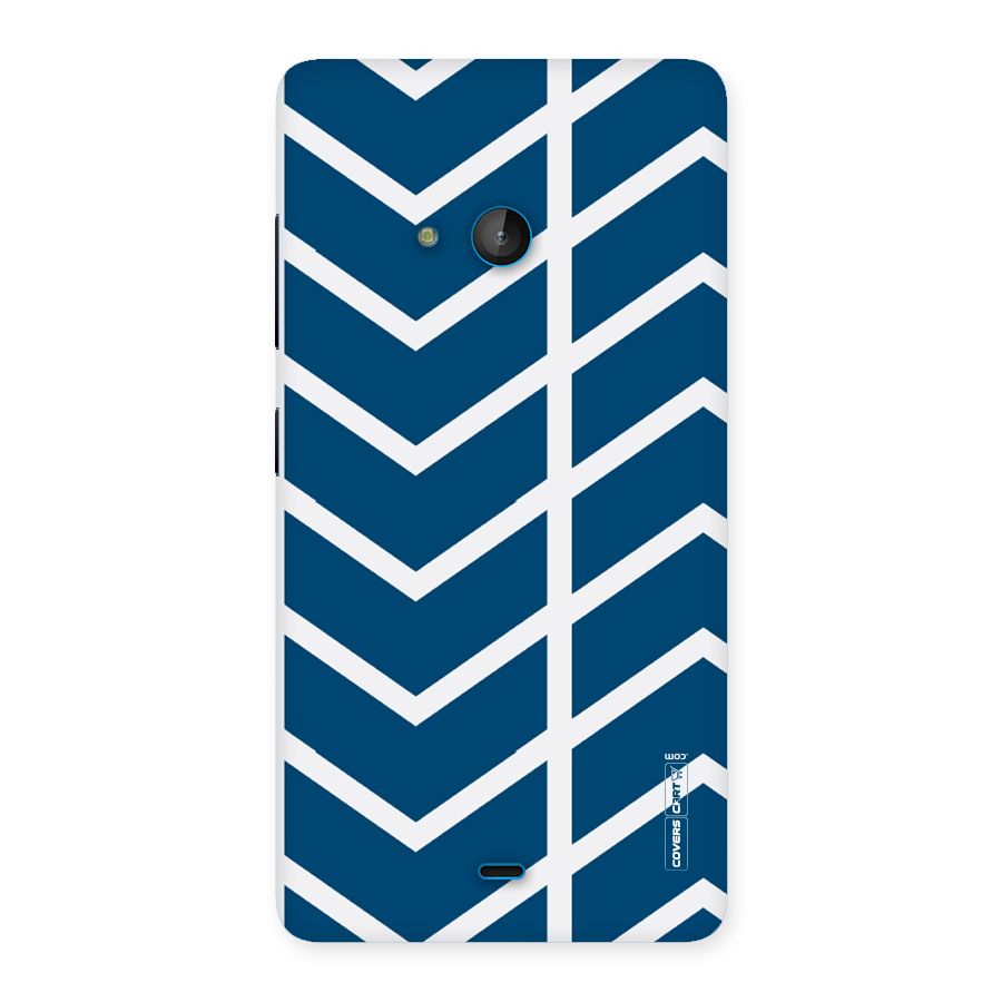 Blue White Pattern Back Case for Lumia 540