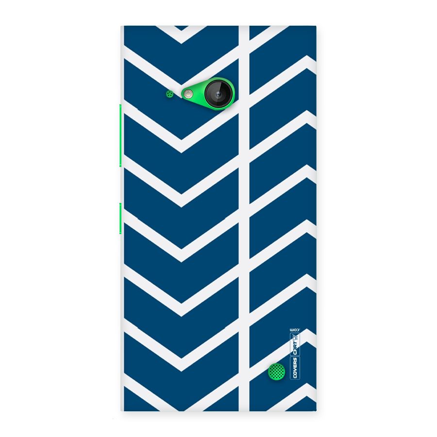 Blue White Pattern Back Case for Lumia 730