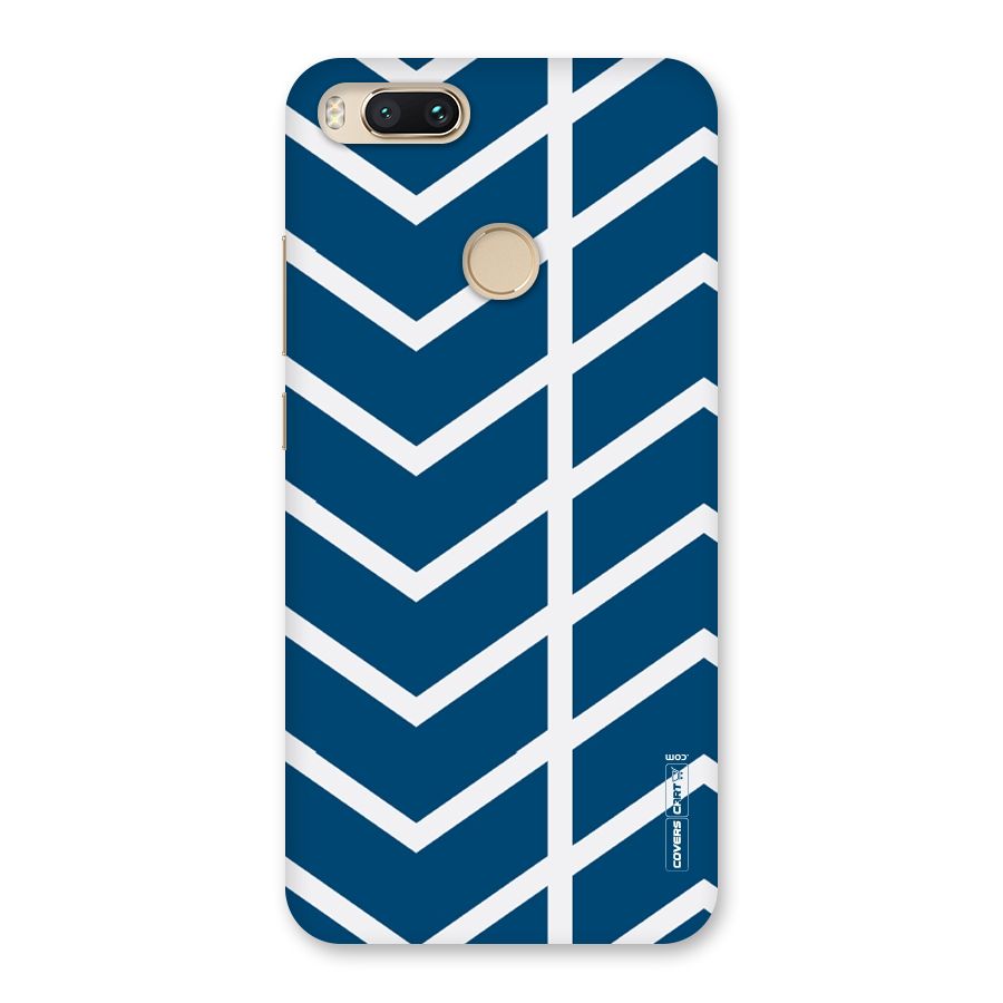 Blue White Pattern Back Case for Mi A1