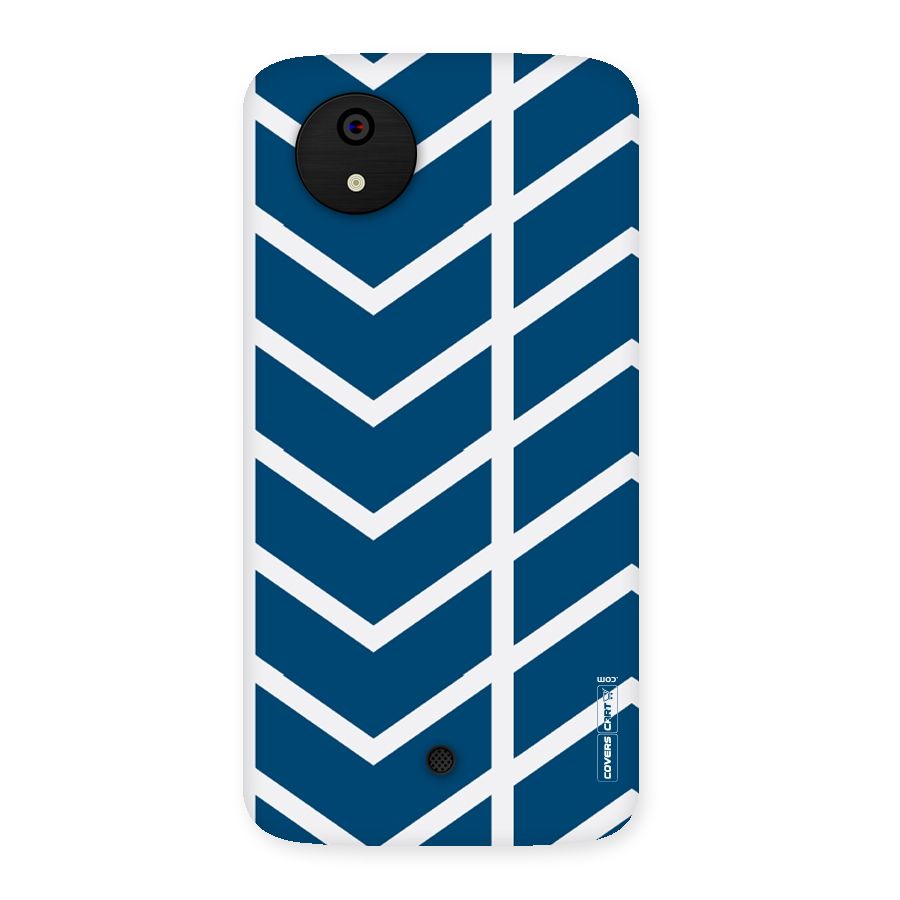 Blue White Pattern Back Case for Micromax Canvas A1
