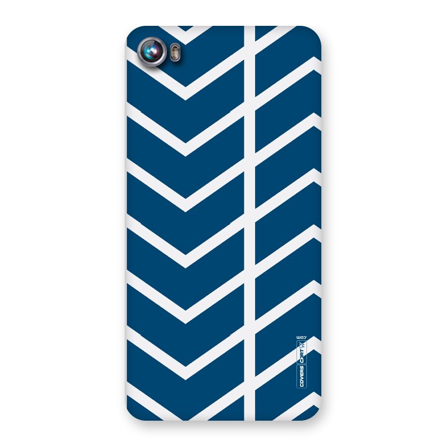 Blue White Pattern Back Case for Micromax Canvas Fire 4 A107