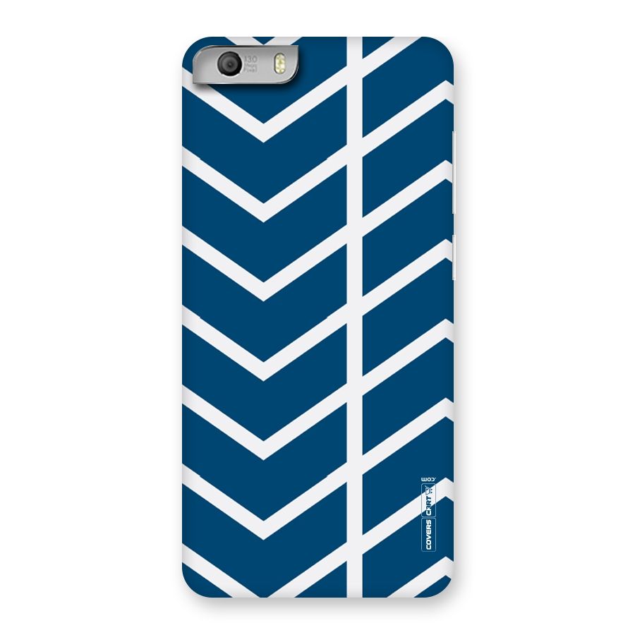 Blue White Pattern Back Case for Micromax Canvas Knight 2