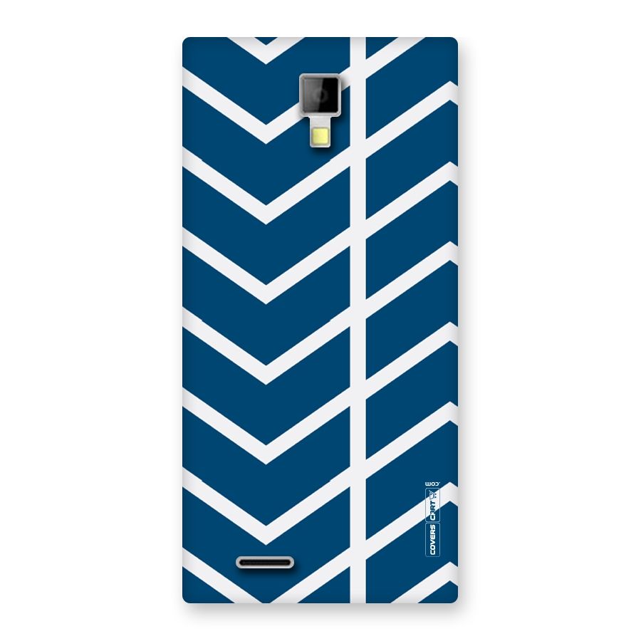 Blue White Pattern Back Case for Micromax Canvas Xpress A99