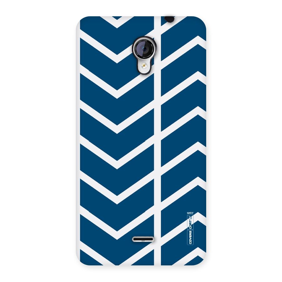 Blue White Pattern Back Case for Micromax Unite 2 A106