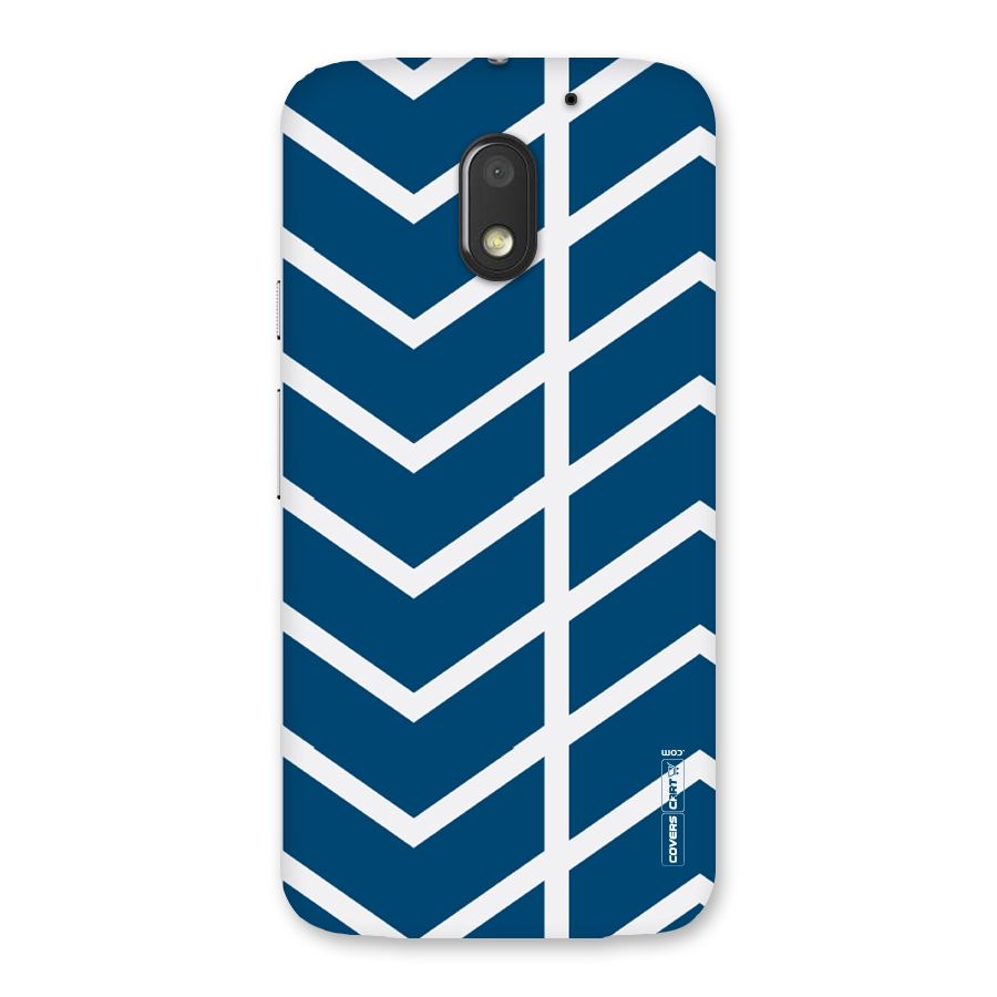 Blue White Pattern Back Case for Moto E3 Power