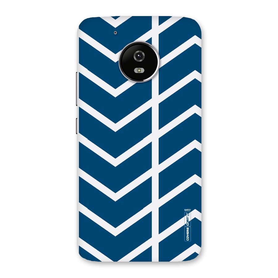 Blue White Pattern Back Case for Moto G5