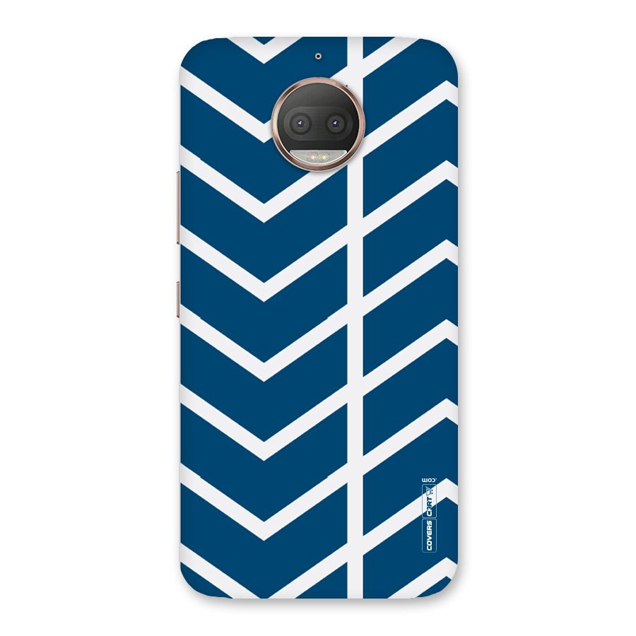 Blue White Pattern Back Case for Moto G5s Plus