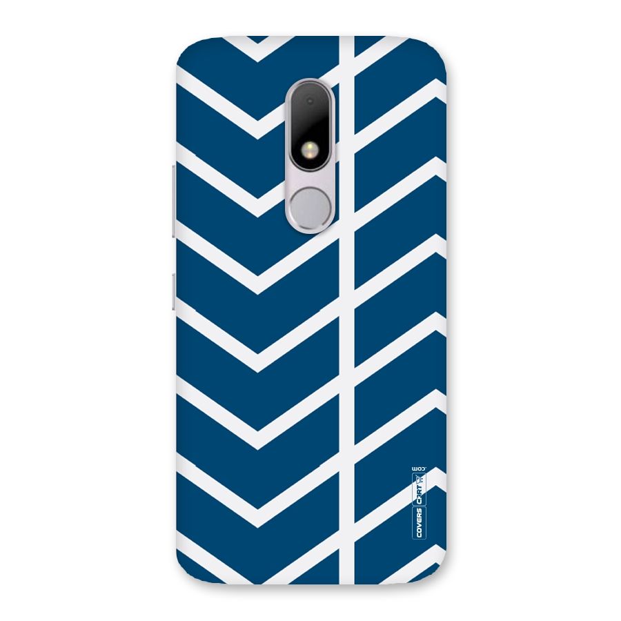 Blue White Pattern Back Case for Moto M