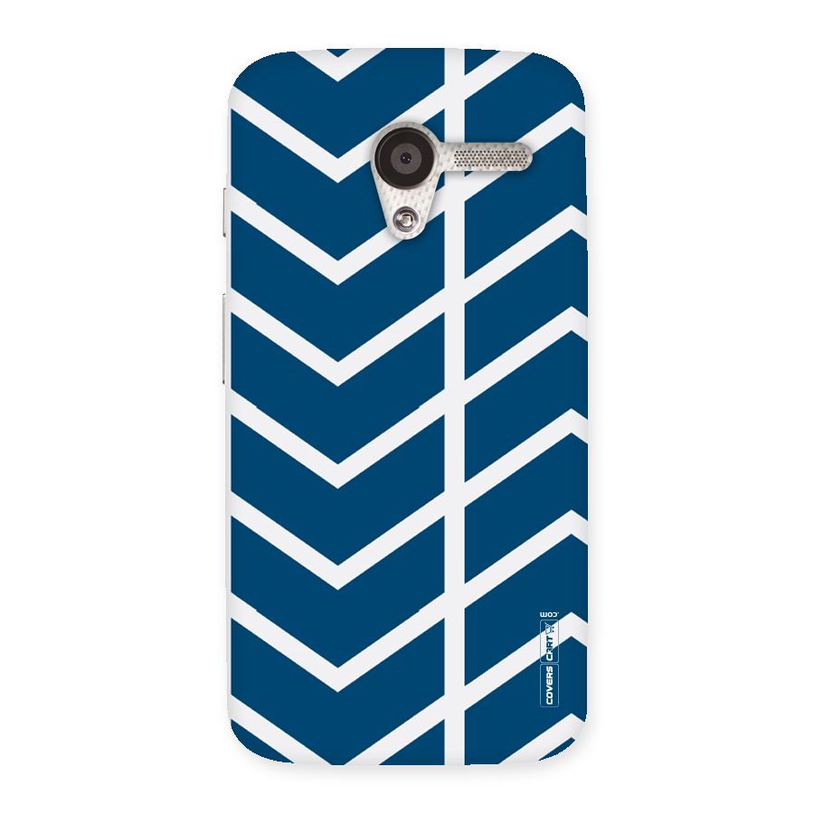 Blue White Pattern Back Case for Moto X