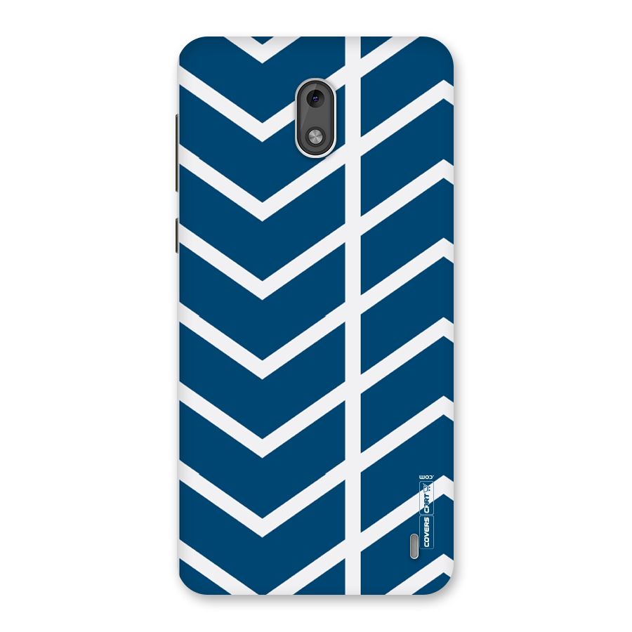 Blue White Pattern Back Case for Nokia 2