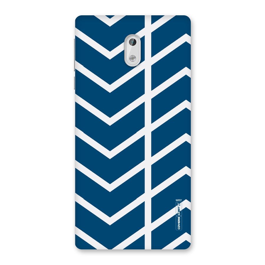 Blue White Pattern Back Case for Nokia 3