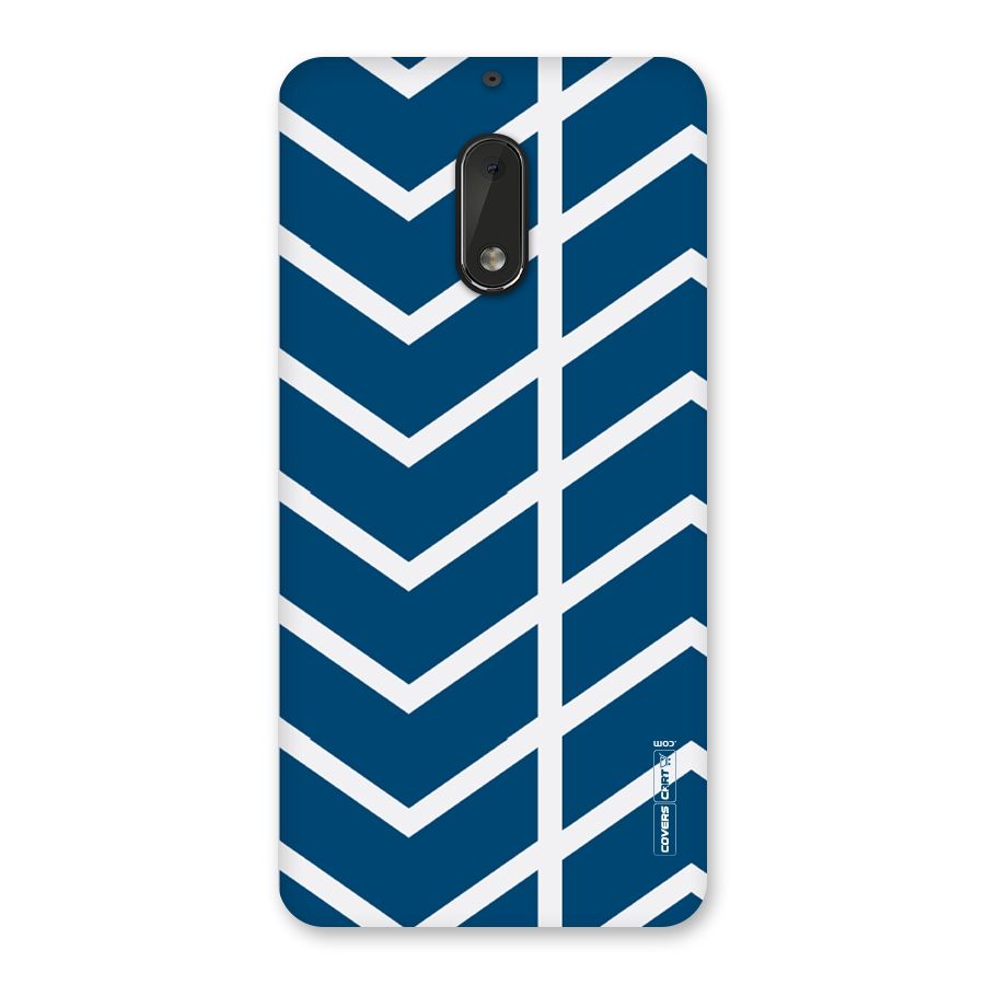 Blue White Pattern Back Case for Nokia 6