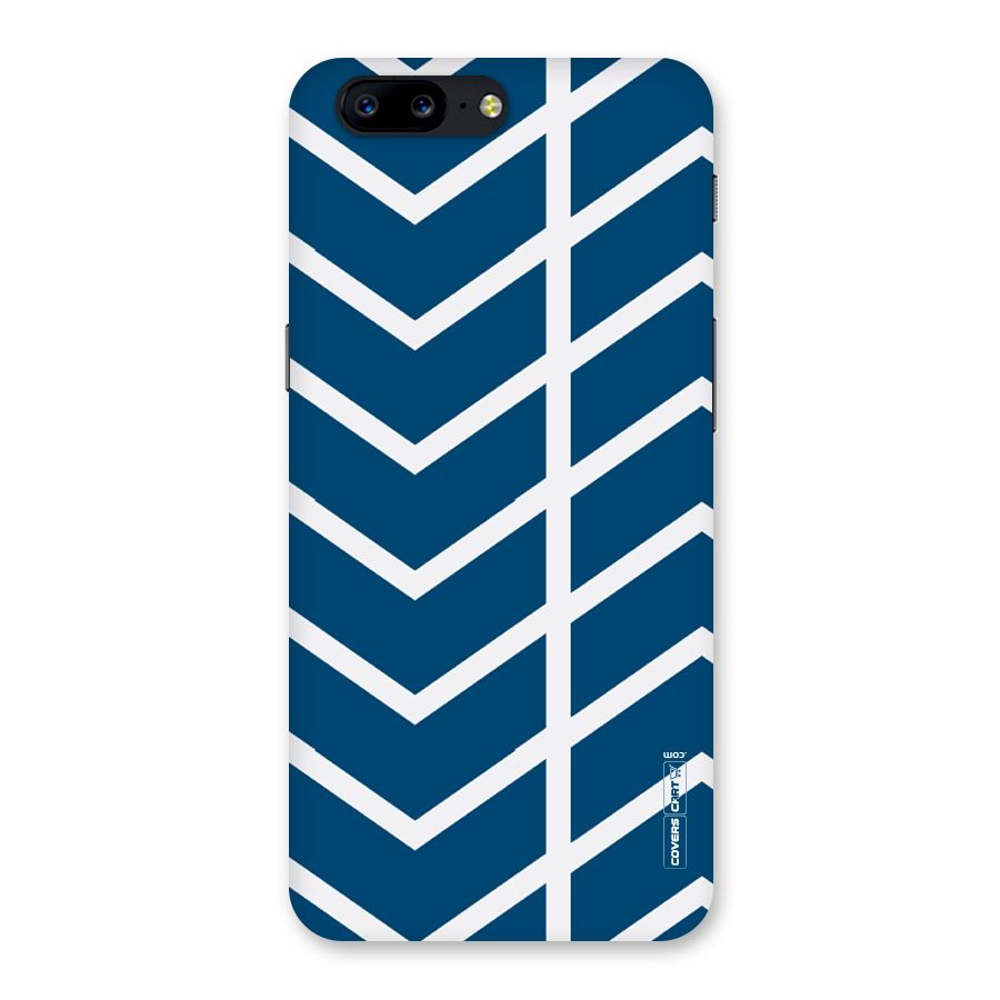 Blue White Pattern Back Case for OnePlus 5