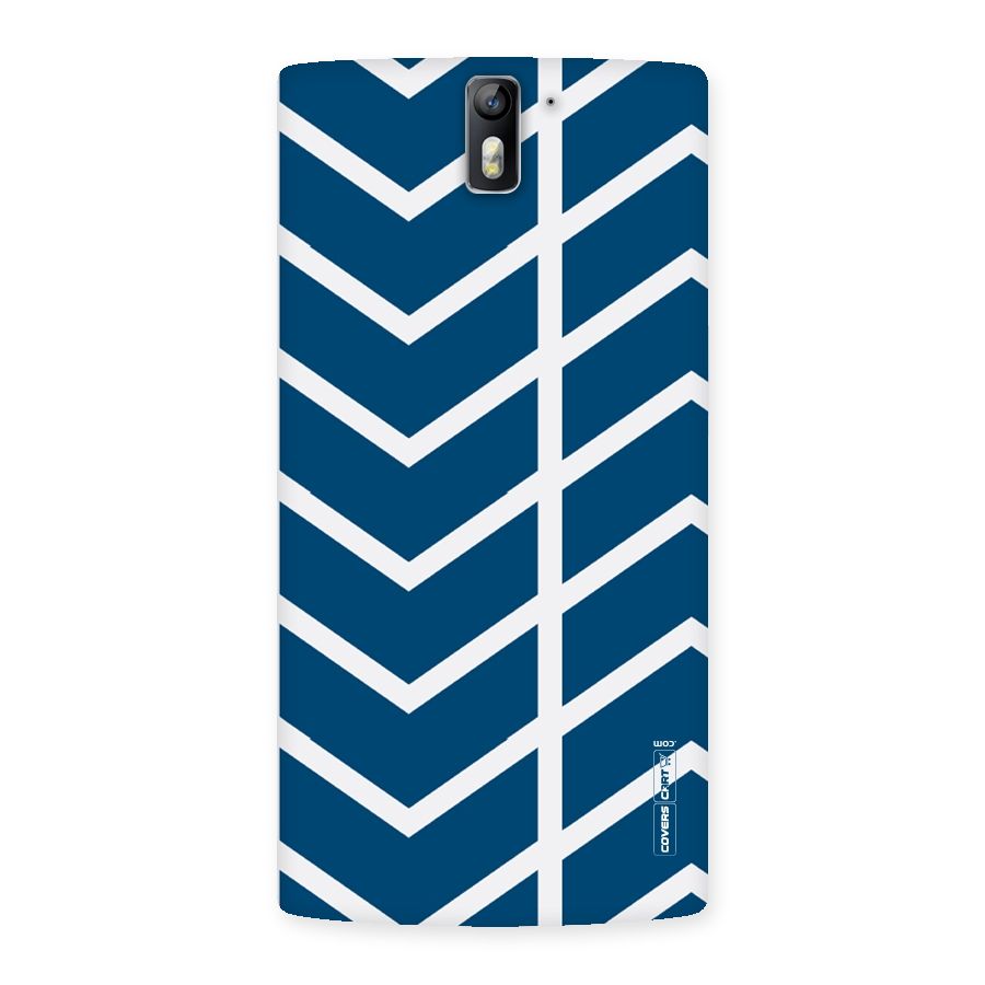 Blue White Pattern Back Case for One Plus One