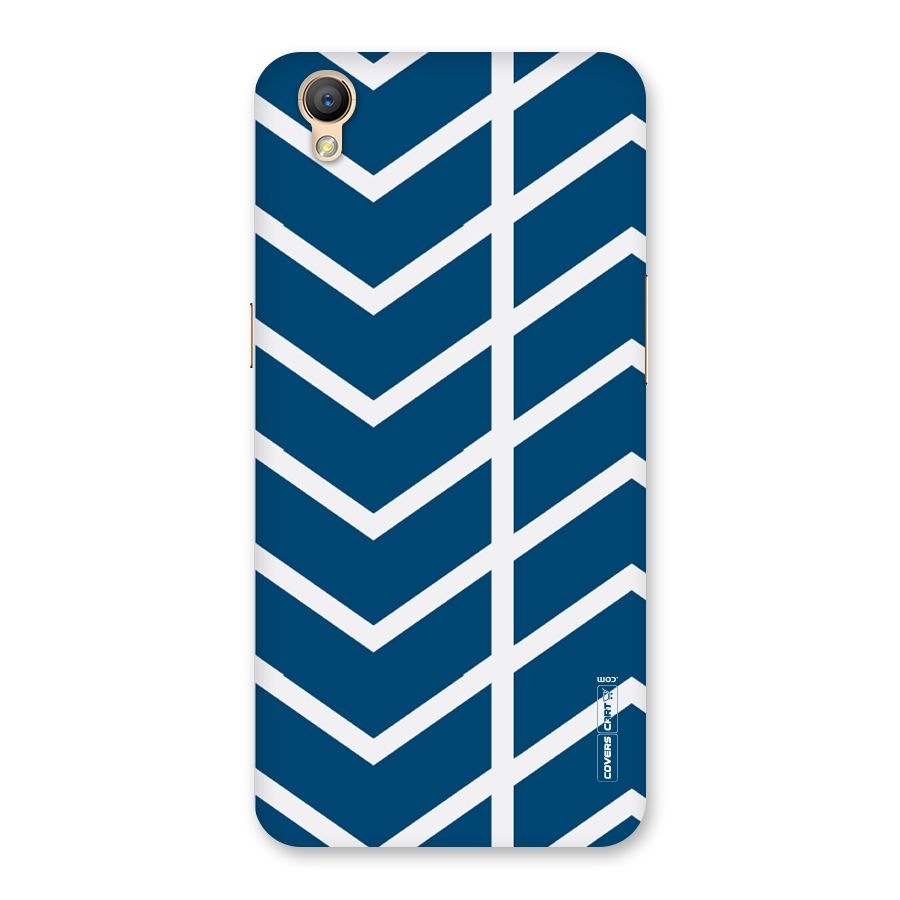 Blue White Pattern Back Case for Oppo A37