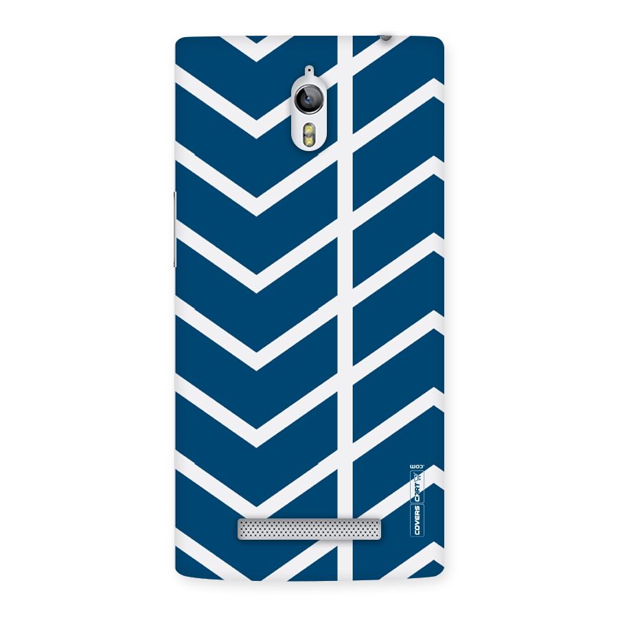 Blue White Pattern Back Case for Oppo Find 7
