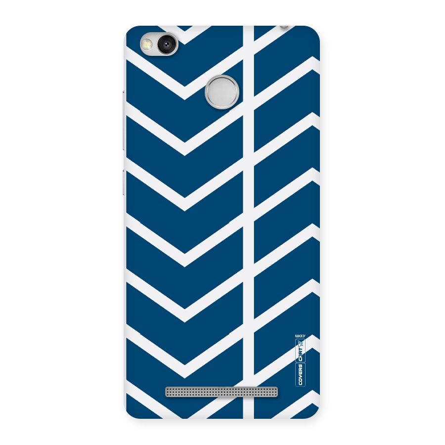 Blue White Pattern Back Case for Redmi 3S Prime