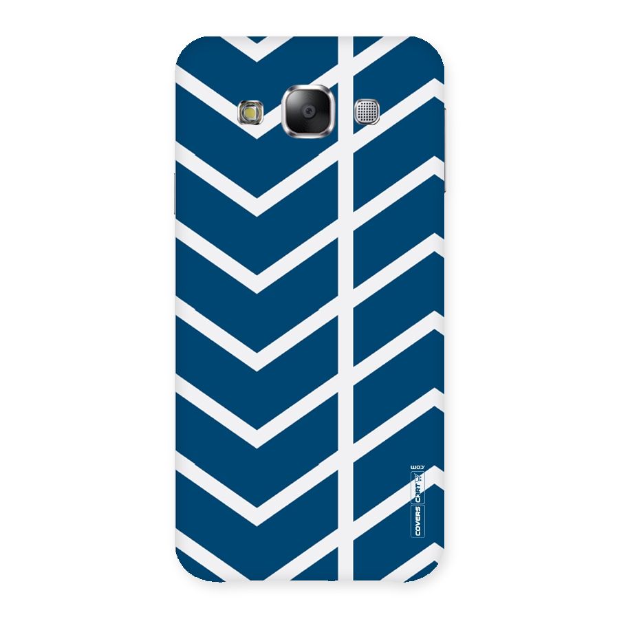 Blue White Pattern Back Case for Samsung Galaxy E5