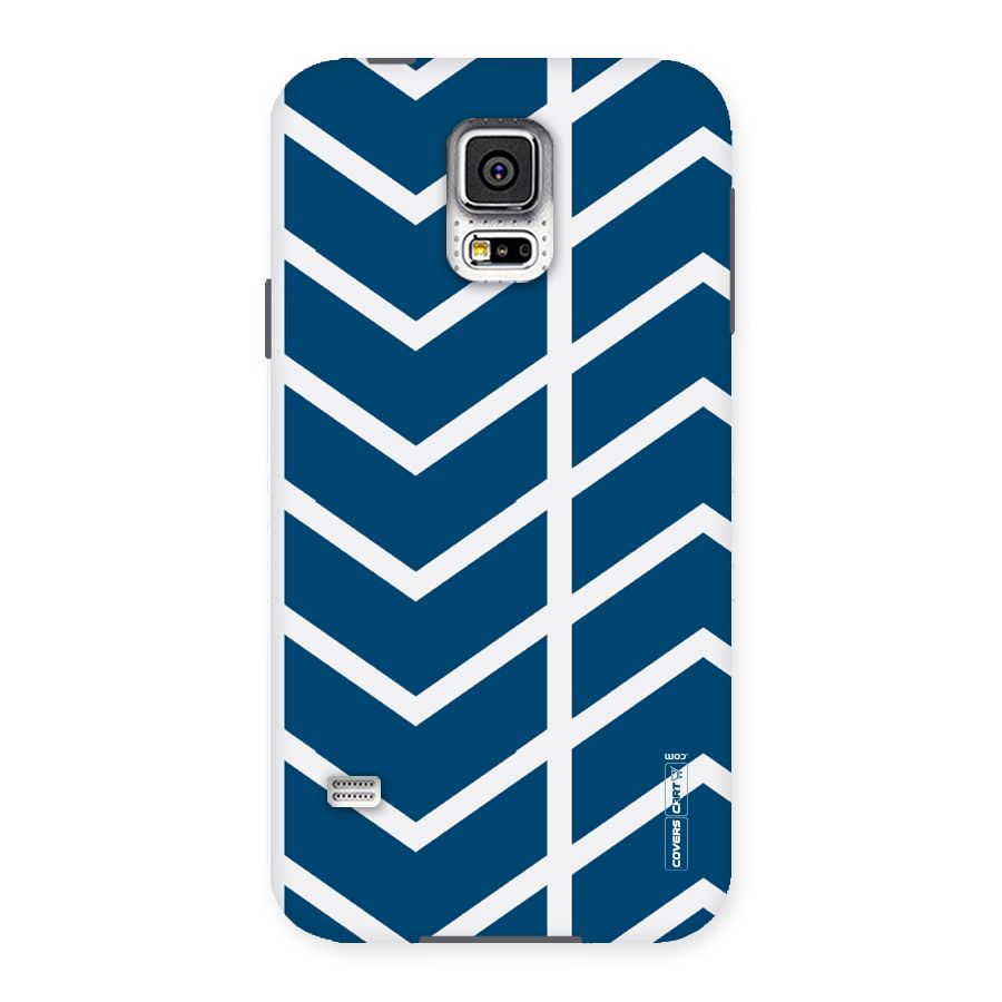 Blue White Pattern Back Case for Samsung Galaxy S5