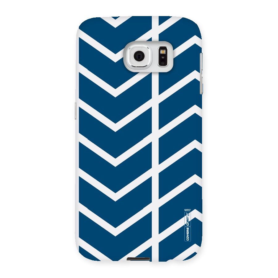 Blue White Pattern Back Case for Samsung Galaxy S6