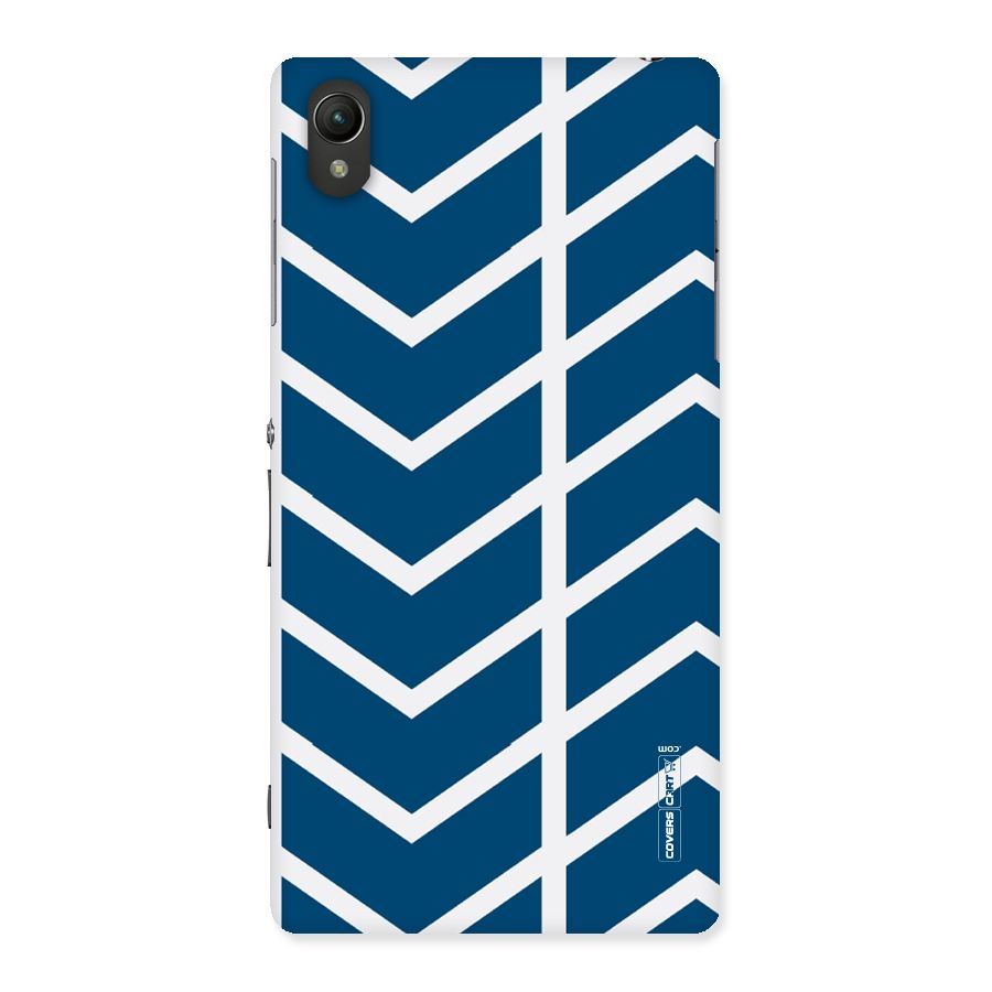 Blue White Pattern Back Case for Sony Xperia Z2