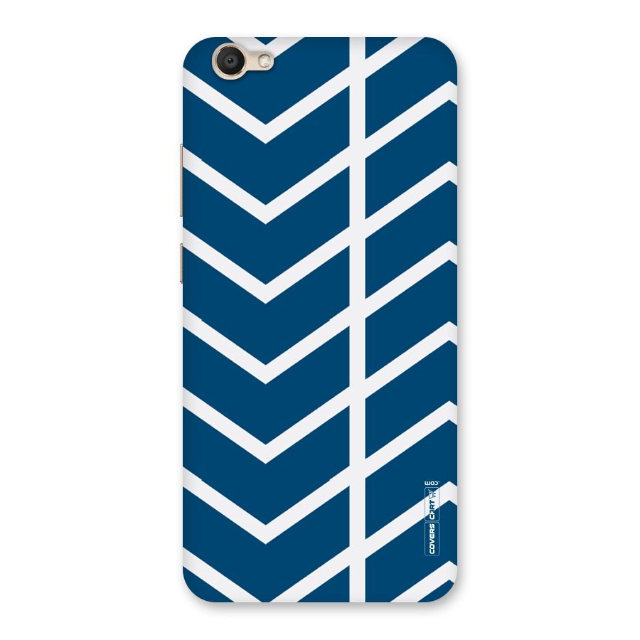 Blue White Pattern Back Case for Vivo V5