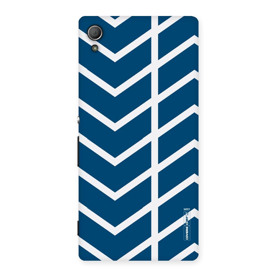 Blue White Pattern Back Case for Xperia Z3 Plus