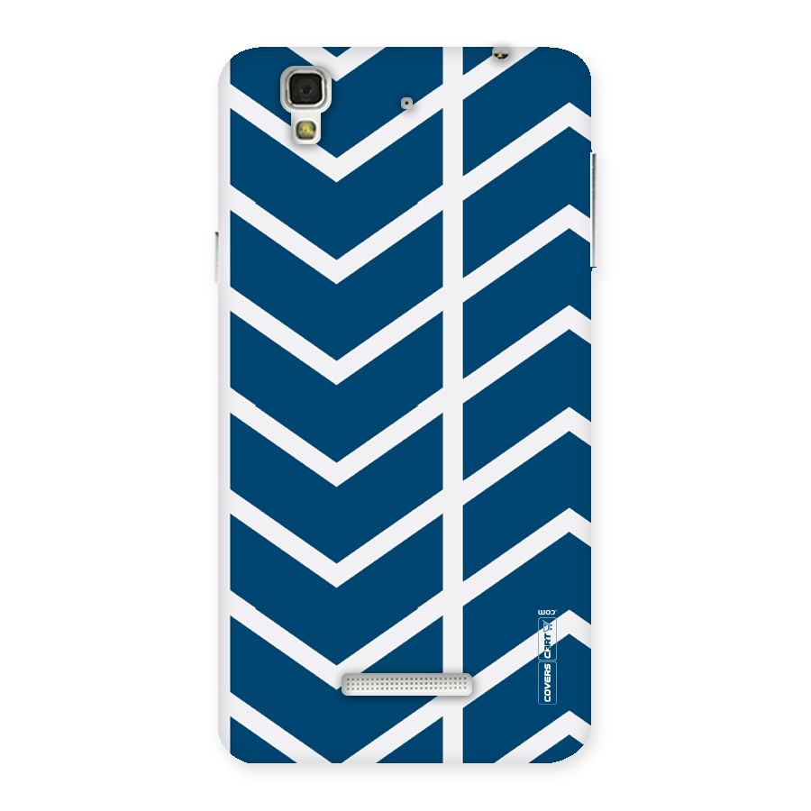 Blue White Pattern Back Case for YU Yureka Plus