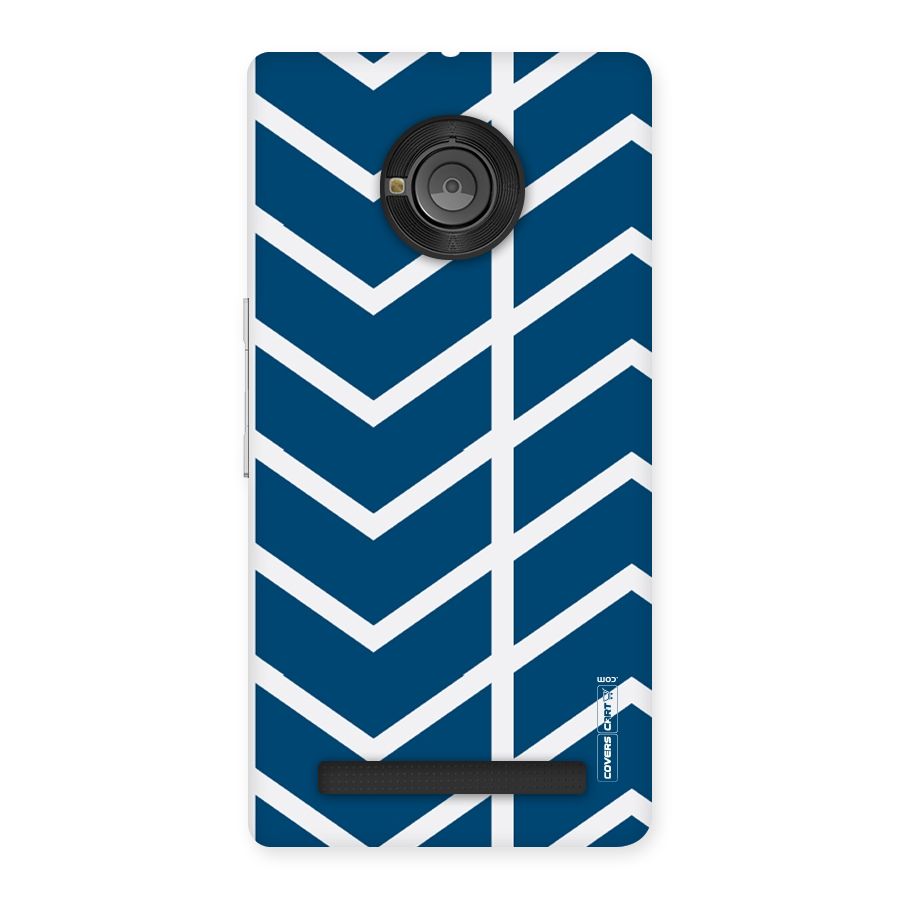 Blue White Pattern Back Case for Yu Yunique