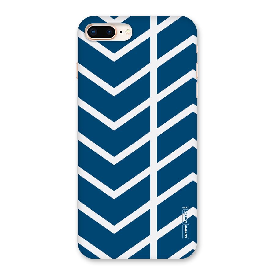 Blue White Pattern Back Case for iPhone 8 Plus