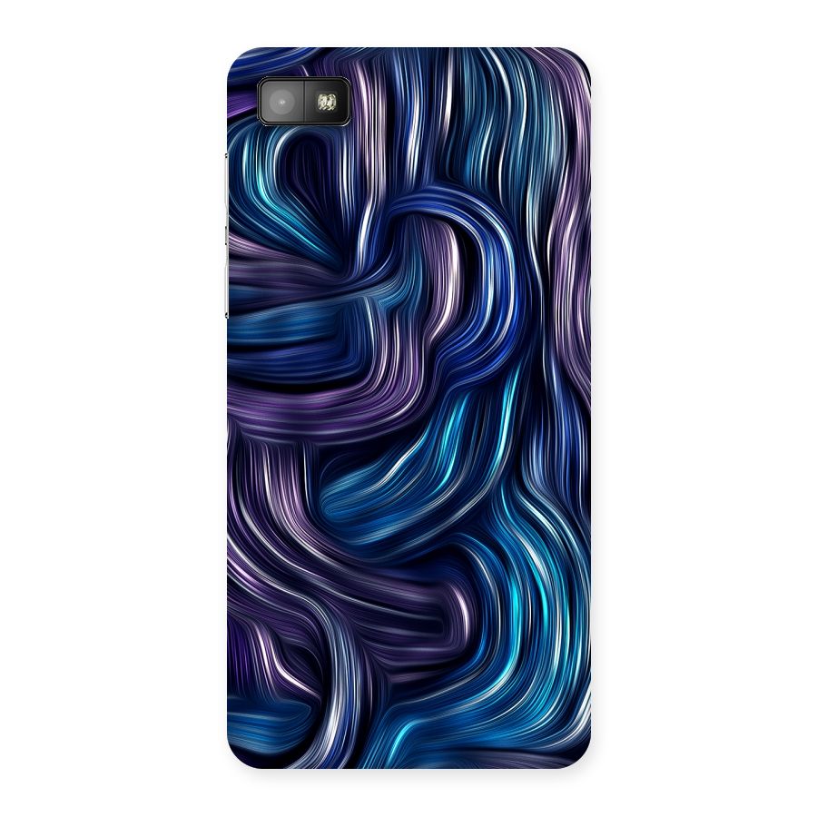 Blue and Purple Oil Paint Back Case for Blackberry Z10