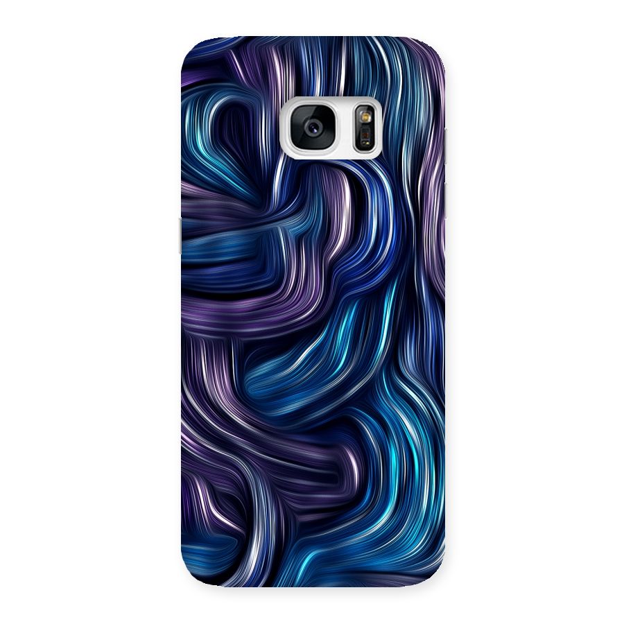 Blue and Purple Oil Paint Back Case for Galaxy S7 Edge