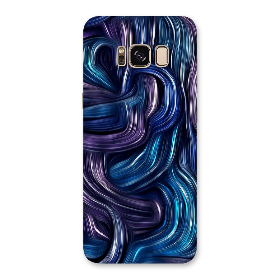 Blue and Purple Oil Paint Back Case for Galaxy S8