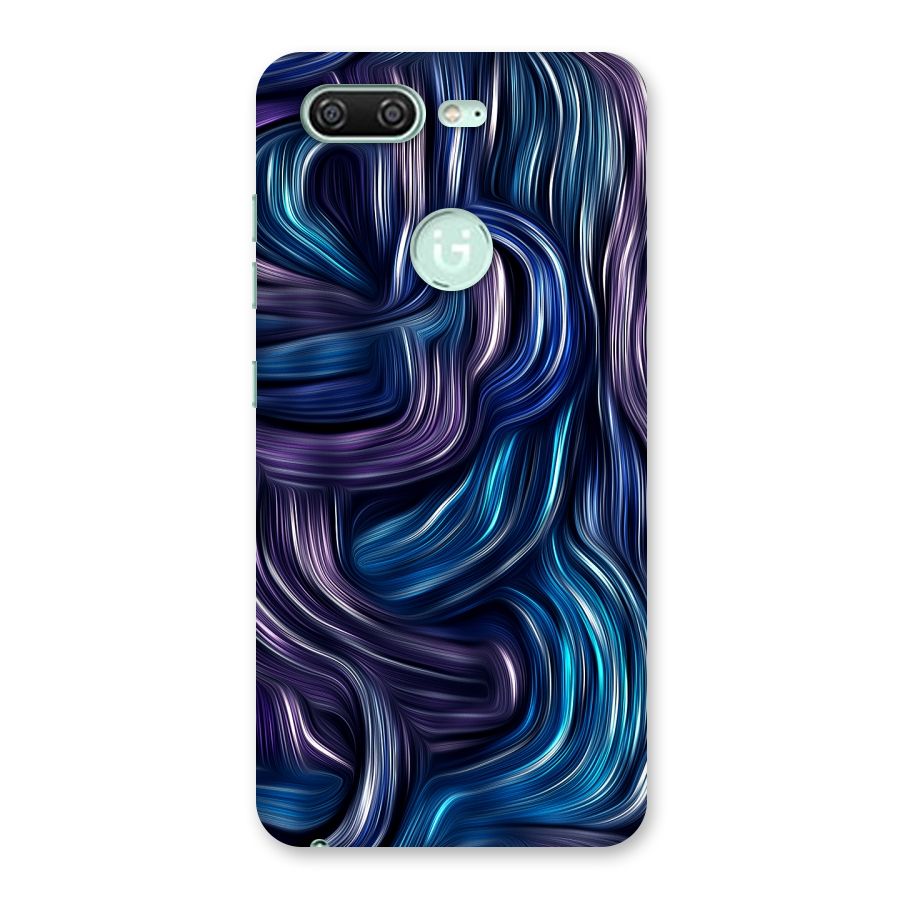 Blue and Purple Oil Paint Back Case for Gionee S10