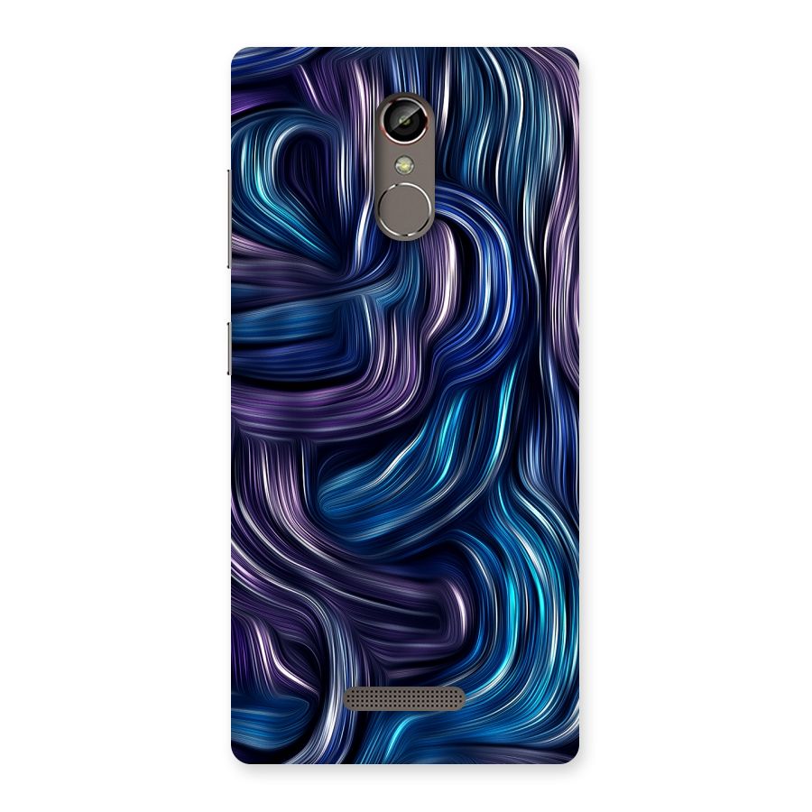 Blue and Purple Oil Paint Back Case for Gionee S6s