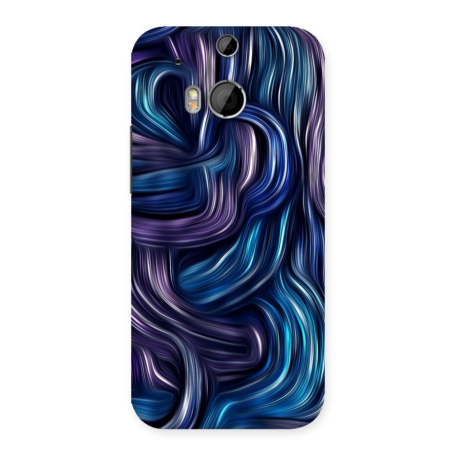 Blue and Purple Oil Paint Back Case for HTC One M8