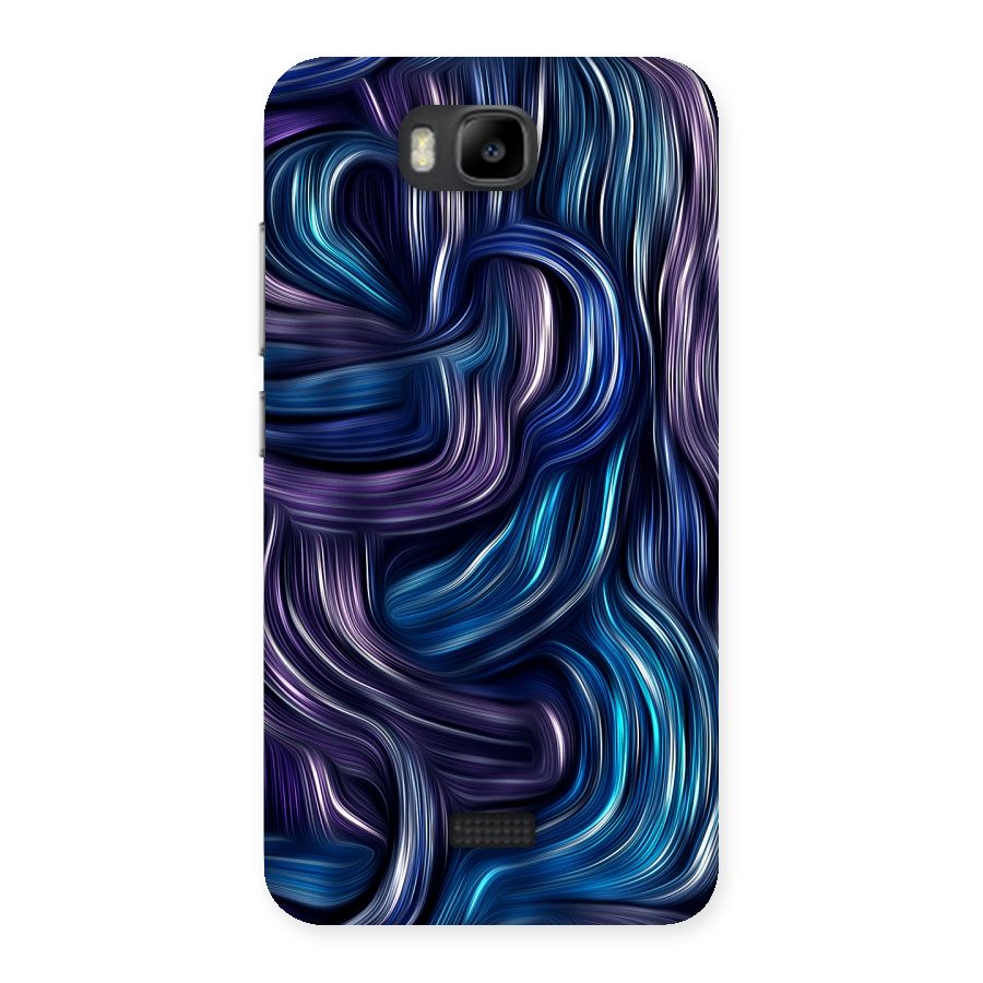Blue and Purple Oil Paint Back Case for Honor Bee