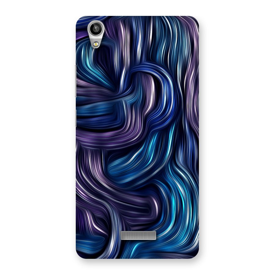 Blue and Purple Oil Paint Back Case for Lava-Pixel-V1