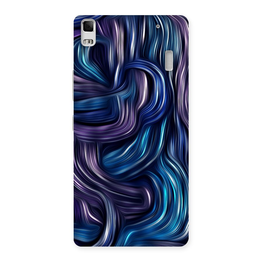Blue and Purple Oil Paint Back Case for Lenovo A7000