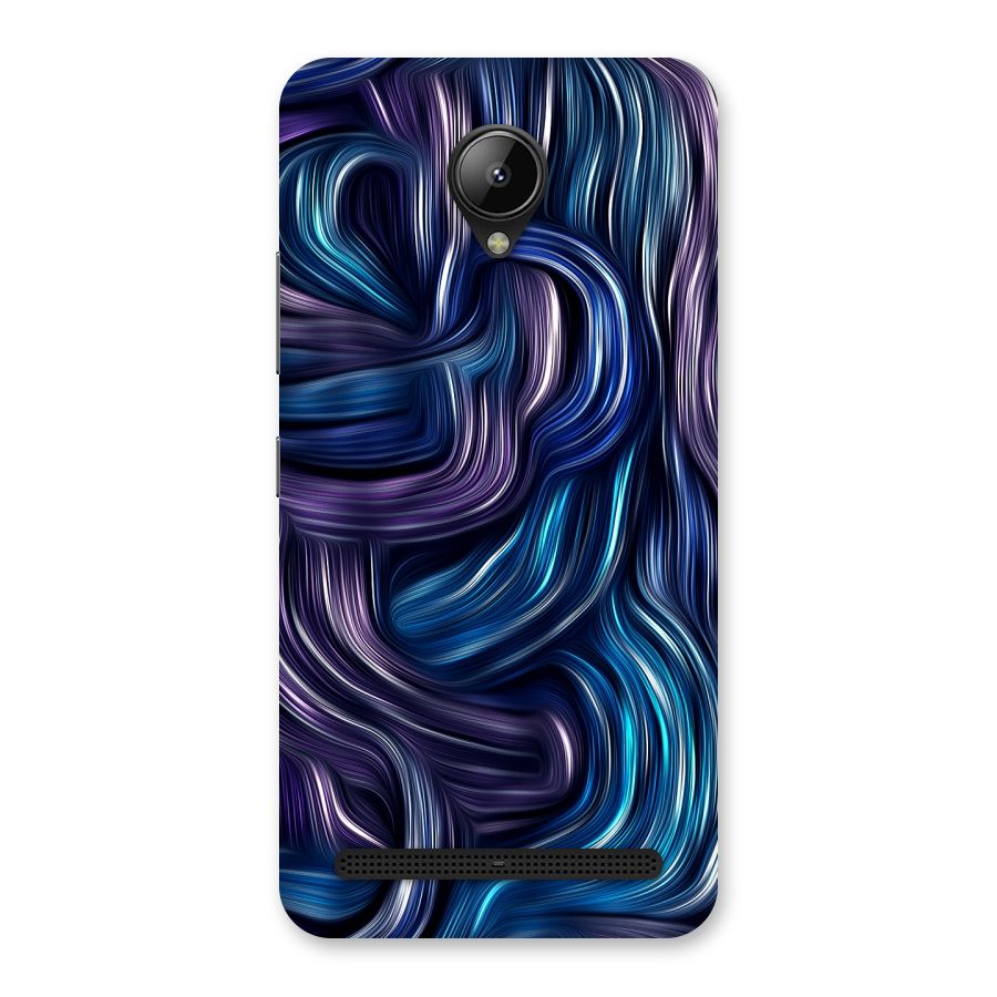 Blue and Purple Oil Paint Back Case for Lenovo C2